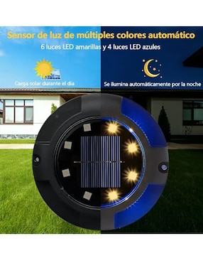 Lámpara solar LED Wünd 8 piezas