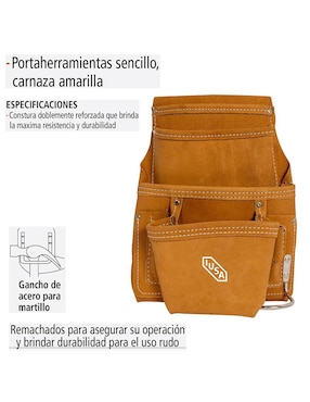 Bolsa portaherramientas multiuso Iusa de carnaza