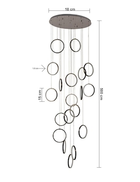 Lámpara colgante LED Luxica Lighting