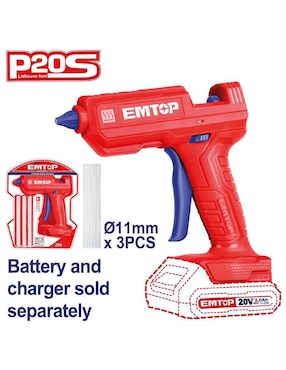 Pistola de silicón Emtop