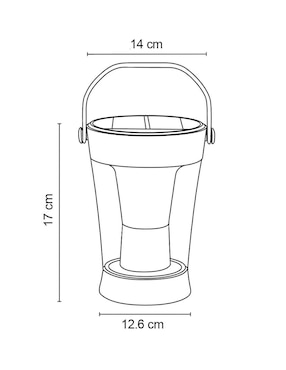 Lámpara solar Blanca Icon