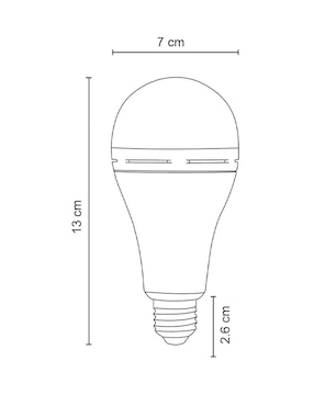 Foco de emergencia Icon 7 W de consumo 15 W de iluminación 1200 lúmenes