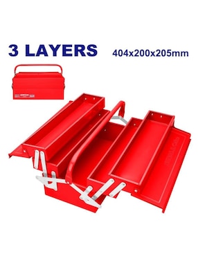 Caja de herramientas Emtop 5 compartimentos
