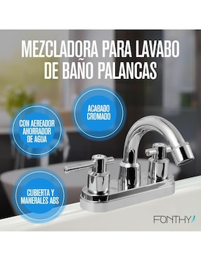 Llave mezcladora para baño Fonthy