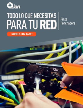 Pinza ponchadora Qian Rj11 y Rj45