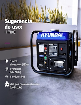 Generador eléctrico Hyundai 1.44 kw