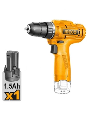 Taladro atornillador inalámbrico Ingco CDLI12428 de 12 V