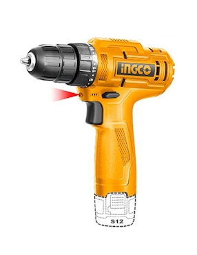 Taladro atornillador inalámbrico Ingco CDLI12428 de 12 V