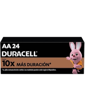 Paquete de pilas AA alcalino Duracell 1.5 V