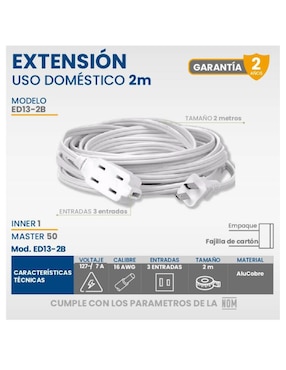 Extensión eléctrica Igoto 2 M