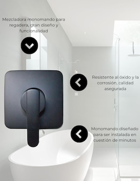 Llave mezcladora para regadera Repar