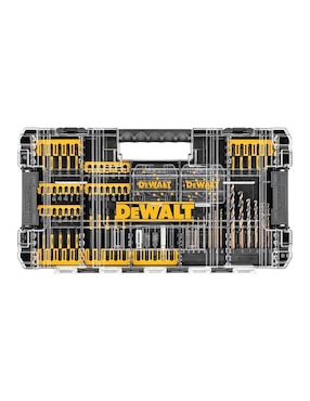 Juego brocas multimateriales Dewalt con 100 piezas