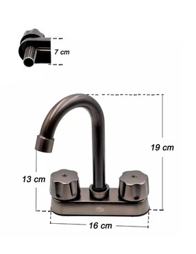 Llave mezcladora para baño Alfa