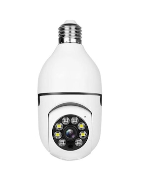 Cámara Individual De Seguridad Myrva HD 360° Con Capacidad Para Grabar Y Visión Nocturna Compatible Con Wi-fi Para Interior Y Exterior