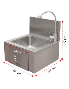 Lavabo libre instalación Mindejal