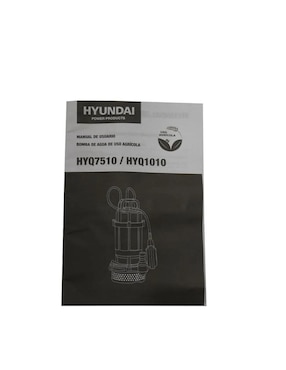 Bomba de agua alto caudal Hyundai 1 HP