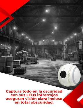 Cámara Wi-Fi de seguridad Secucore inalámbrica Full HD 75° con capacidad para grabar visión nocturna para interior
