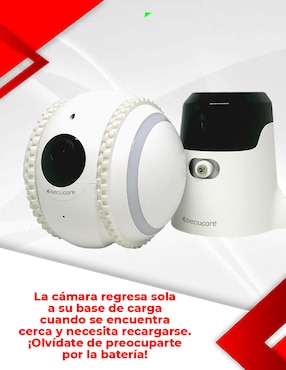 Cámara Wi-Fi de seguridad Secucore inalámbrica Full HD 75° con capacidad para grabar visión nocturna para interior