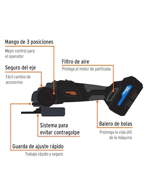 Esmeril angular Truper 20 V