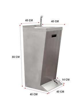 Lavabo libre instalación Mindejal