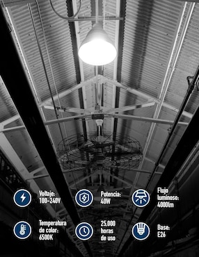Foco LED Icon 40 W de consumo 40 W de iluminación 110 lm lúmenes