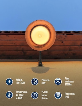 Foco LED Icon 30 W de consumo 30 W de iluminación 80 lm lúmenes