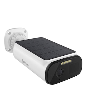 Cámara solar de seguridad Steren inalámbrica HD 60° con capacidad para grabar visión nocturna para exterior