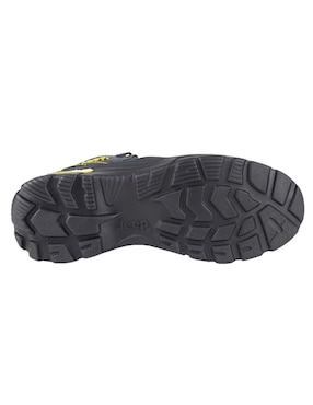 Bota industrial Jeep de cuero y tela