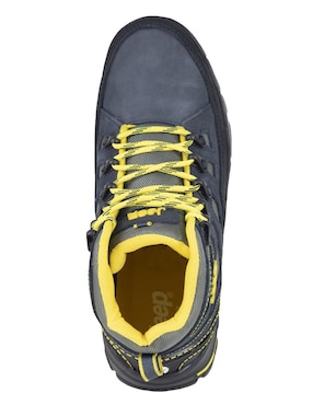Bota industrial Jeep de cuero y tela