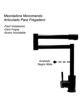 Monomando para cocina Rubinett