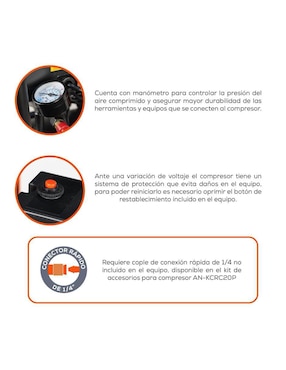 Compresor 50 L Evans 1.5 hp