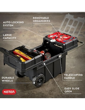 Caja de herramientas Keter 3 compartimentos