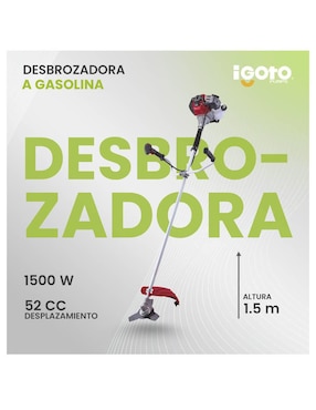 Desbrozadora a gasolina Igoto de hilo o cuchilla DB1002