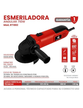 Esmeril angular Raitool 110 - 220 V