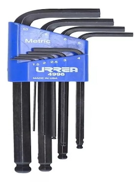 Set llave allen Urrea punta bola