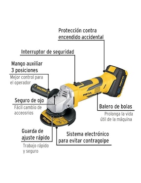 Rotomartillo y esmeril Pretul ESMI-20P 40 W