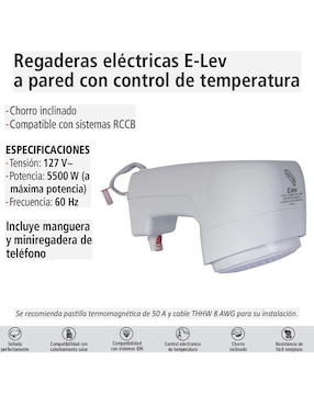 Regadera para baño Iusa