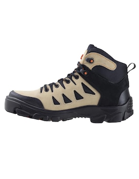 Bota industrial Jeep de cuero y tela