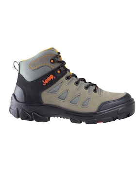 Bota industrial Jeep de cuero y tela