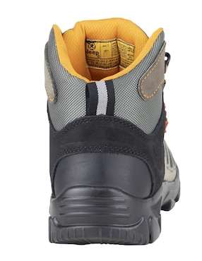 Bota industrial Jeep de cuero y tela