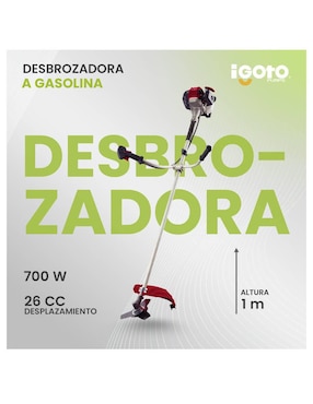 Desbrozadora a gasolina Igoto de hilo o cuchilla DB1001
