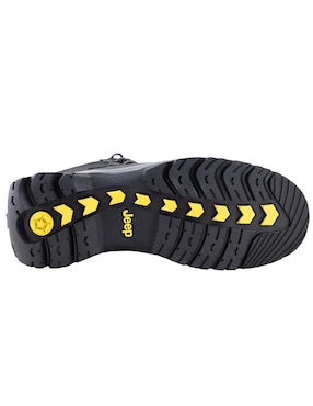 Bota industrial Jeep de cuero y tela