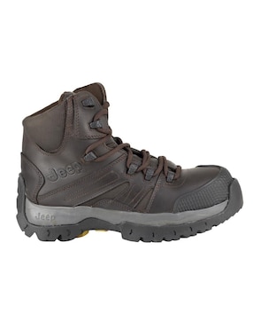 Bota industrial Jeep de cuero y tela