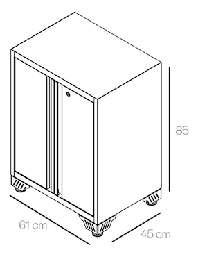 Gabinete gsi storage solutions de acero
