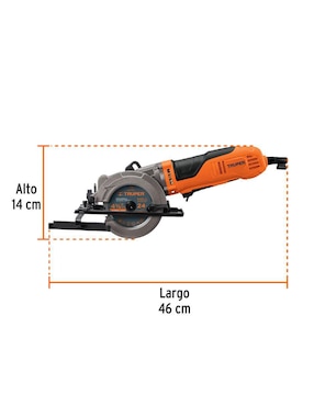 Sierra circular Truper compacta 750 W