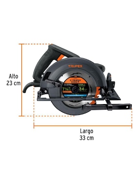 Sierra circular Truper 1800 W