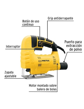 Sierra caladora Pretul alámbrica 430 W