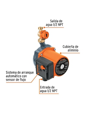 Bomba de agua doméstica Truper 1/6 HP