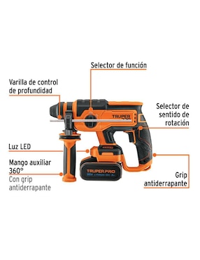 Rotomartillo Truper SDS PLUS 60 W