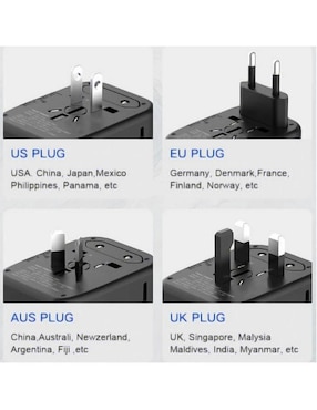 Multicontacto Ventdepot Powerjourney de 4 contactos